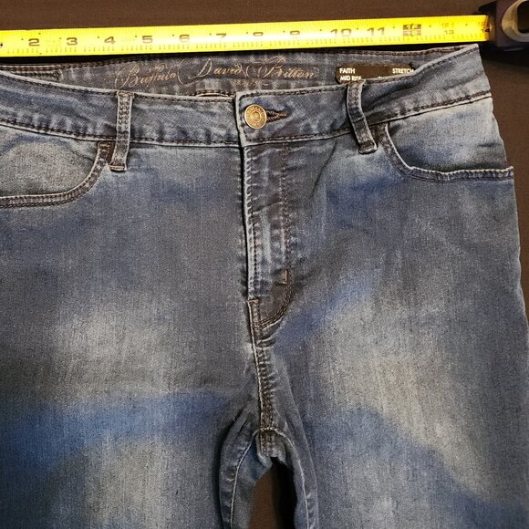 Buffalo David Bitton Size 29 Faith Jeans Mid Rise Super Skinny Stretch Dark Wash - Picture 12 of 15